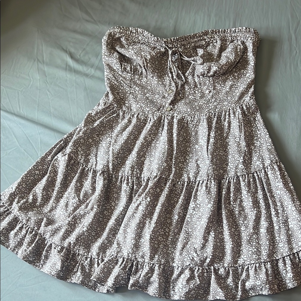 AEROPOSTALES Floral Strapless Dress SIZE L